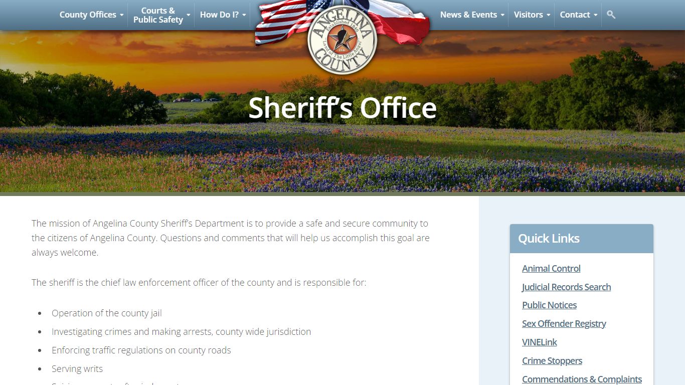 Sheriff's Office - Angelina County